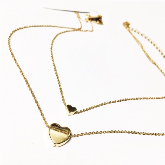 New York & Company Jewelry - NY&Co • Double Heart Dainty Necklace